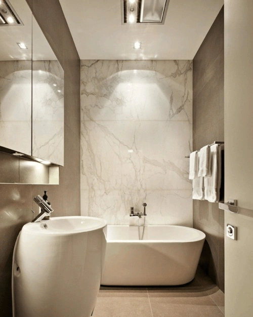 8款大理石浴室装修效果图,摸摸这上好纹理