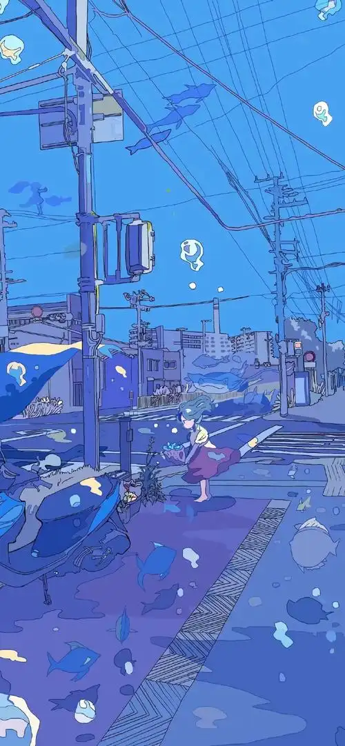 壁纸永远偏爱蓝色干净治愈