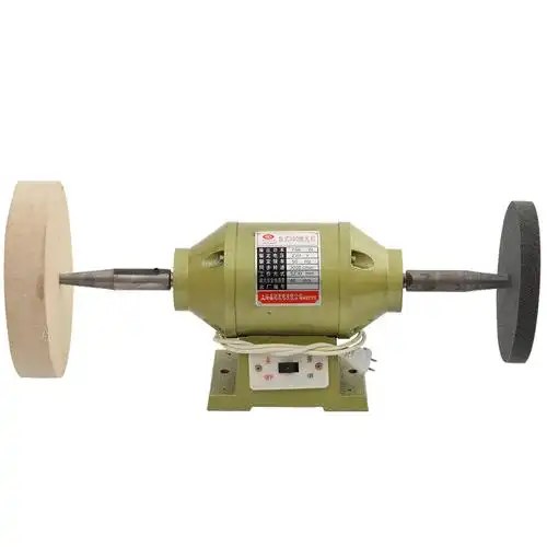 抛光机专用尖轴台式抛光拉丝机打磨机双头布轮抛光机电机大型落地砂带