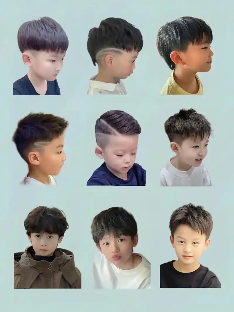 麻麻们,男孩子新年发型,好酷!妈妈们,宝贝的发型就是一个好形 - 抖音