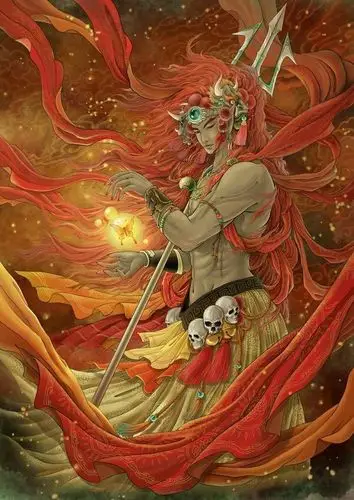 夜叉:是梵文的音译,意译为"能啖鬼",".