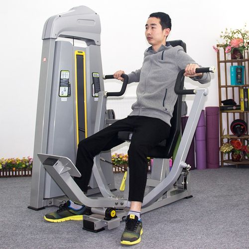 驰尚坐姿推胸训练器健身房俱乐部商用健身器材胸部训练机平推训练器粗