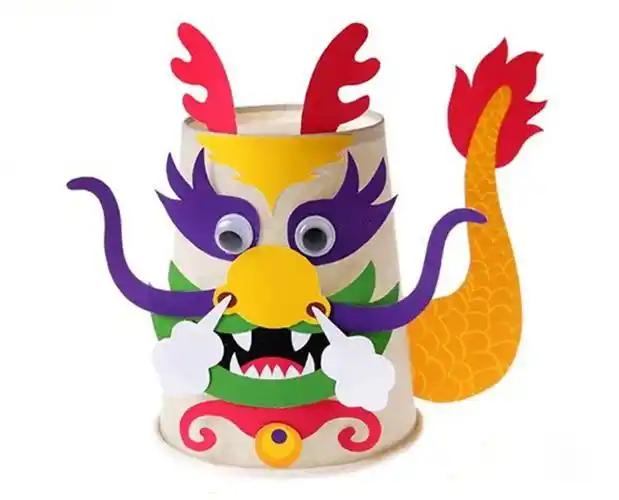 美画室以美展"疫":【第四期】创意手工制作_《中国龙》,欢迎大家欣赏