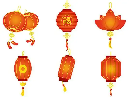 卡通灯笼新年灯笼元素新年灯笼psd素材新年元旦灯笼