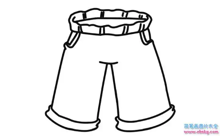 简笔画衣服裤子带颜色