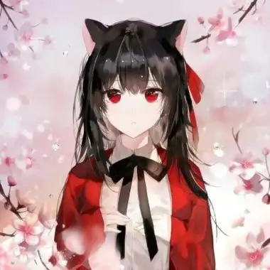 猫耳女生动漫头像呆萌高清可爱的猫耳朵超萌少女的头像图片