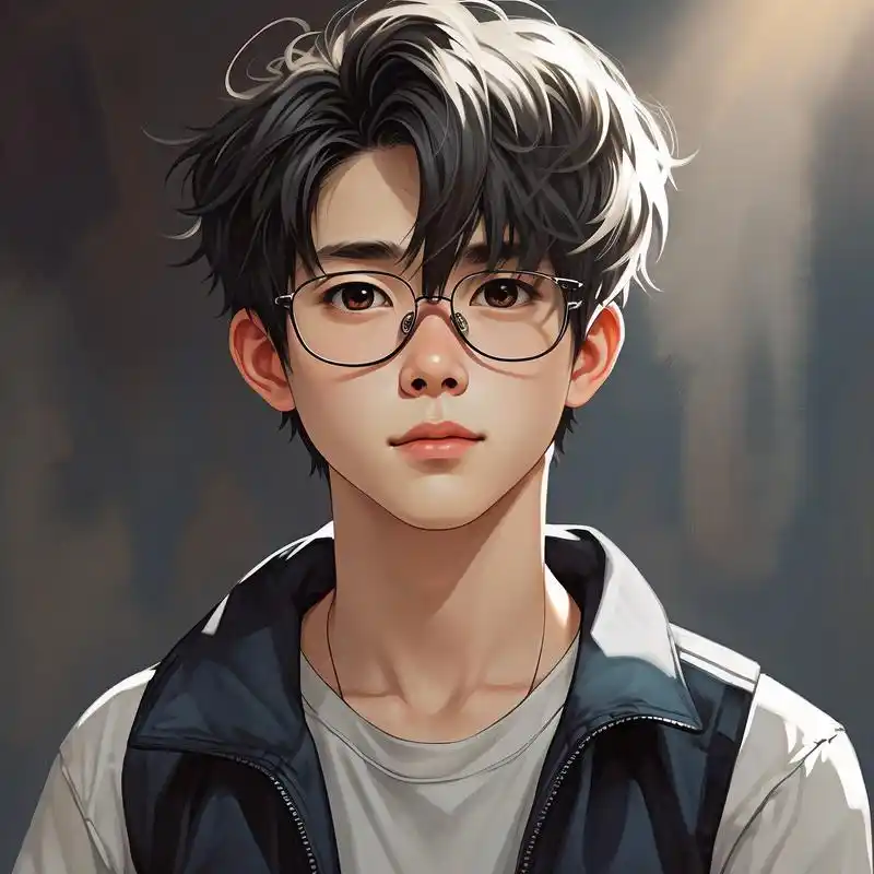 01戴眼镜的男生头像92 今天给大家分享一组超酷的戴眼镜男生头像