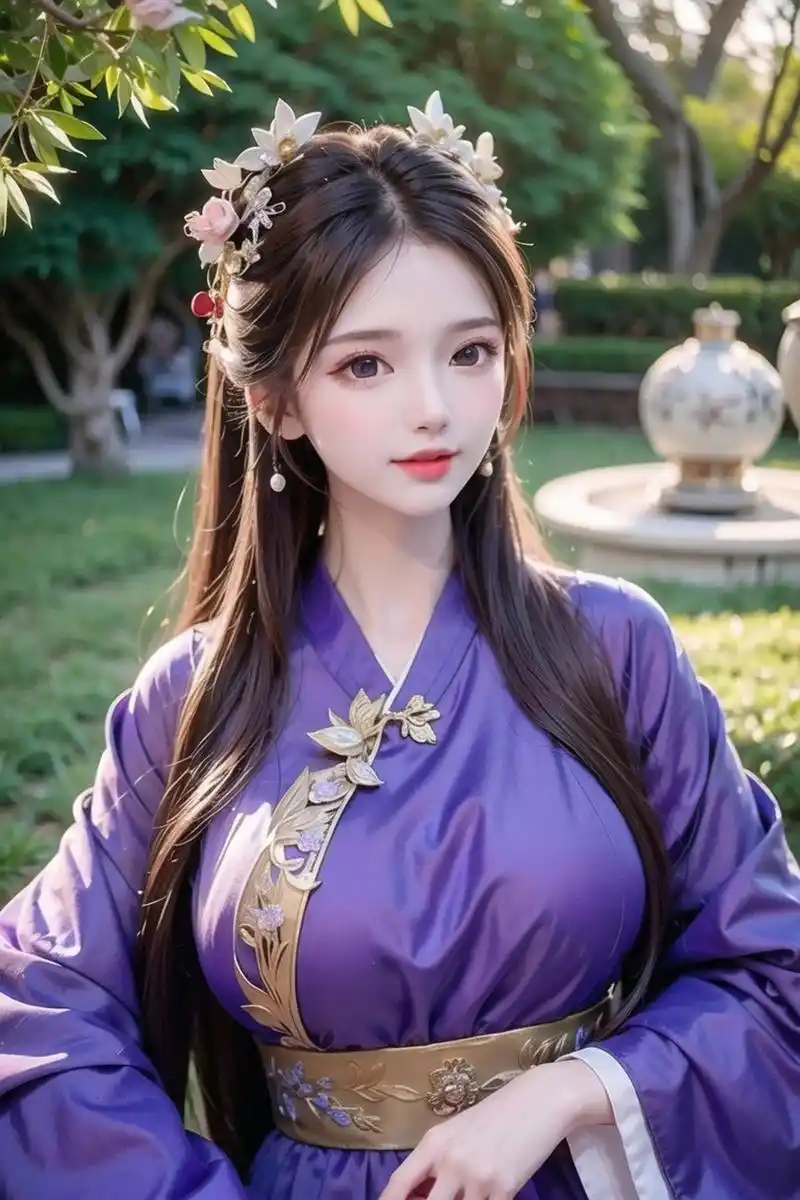 清纯又妩媚的古风女子1