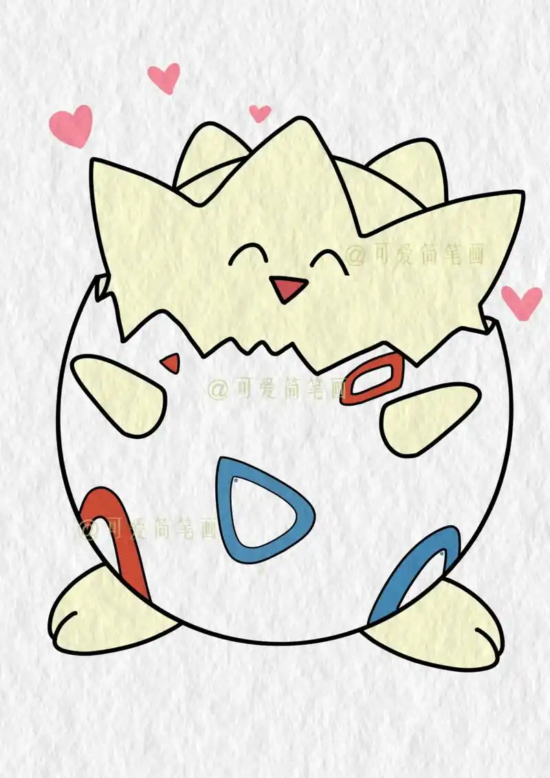 今天画可爱的波克比 #神奇宝贝 #宠物小精灵 #精灵宝可梦