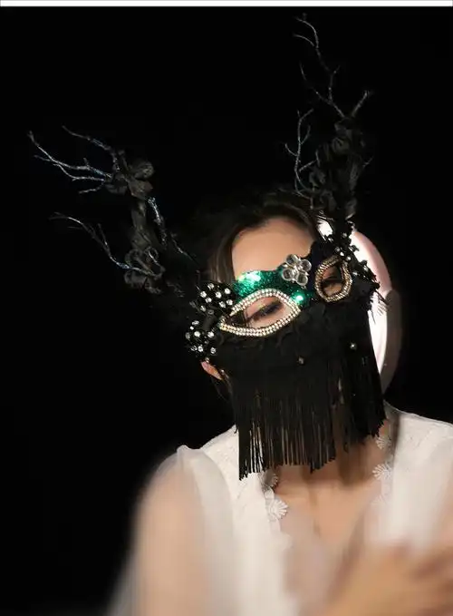 蒙面唱将面具 抖音直播假面舞会舞台万圣节派对蒙面唱将歌手面具万圣