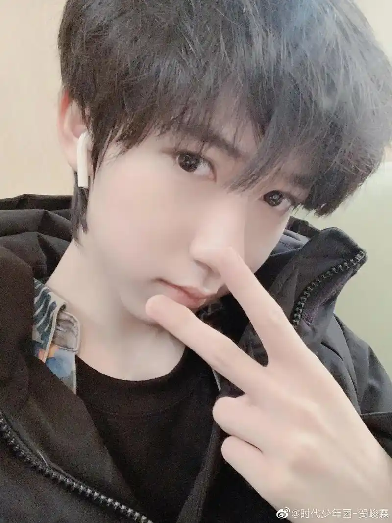 大帅哥与他的剪刀手709915#贺峻霖 #怎么不怀念呢 #少年感 - 抖