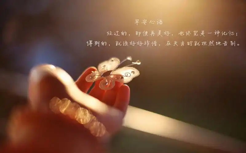 早安心语治愈系文字图片