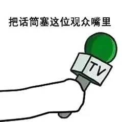 把话筒塞这位观众嘴里