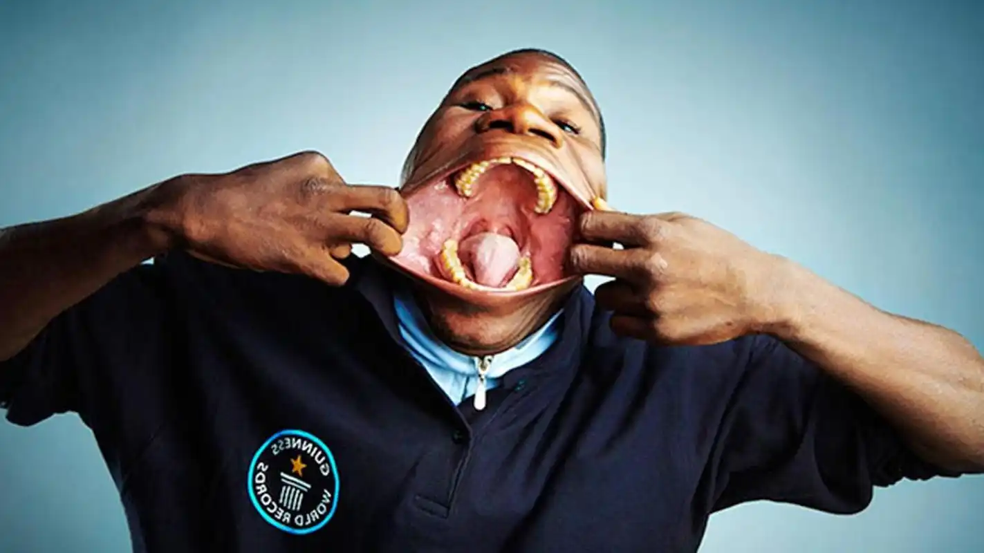 世界嘴巴最大的人 世界上嘴巴最大的人是来自安哥拉男子弗朗西斯科,在