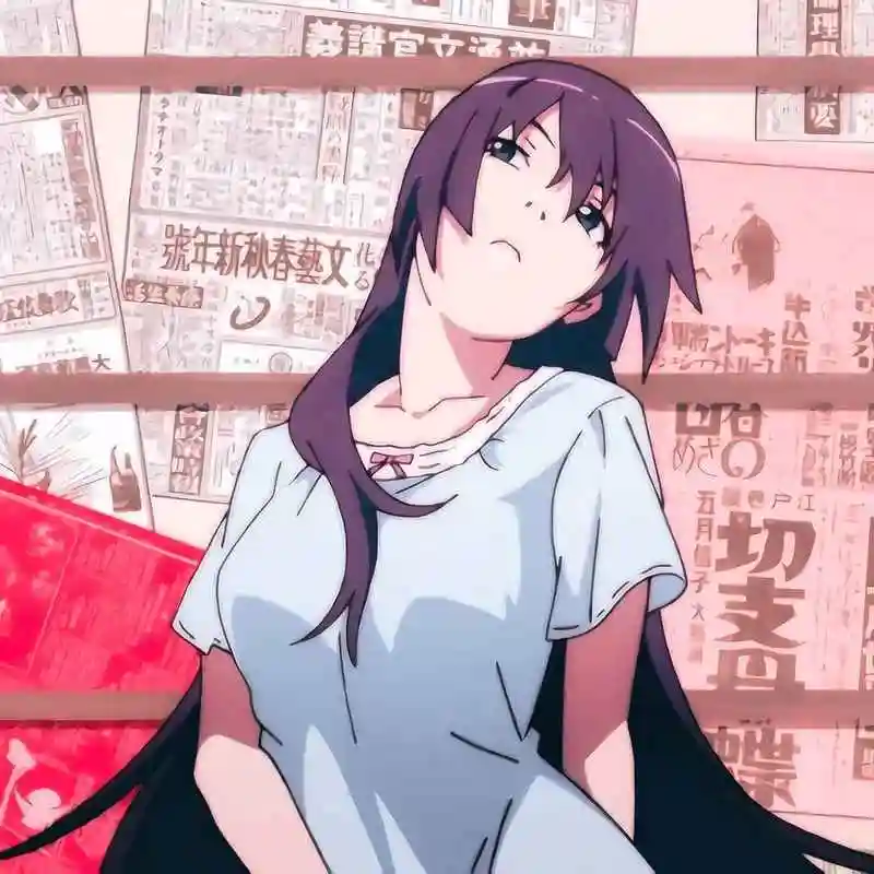 《物语系列》战场原黑仪,动漫头像自剪,教科书般的傲娇女孩