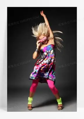 活力动感舞蹈女孩人物摄影高清图片