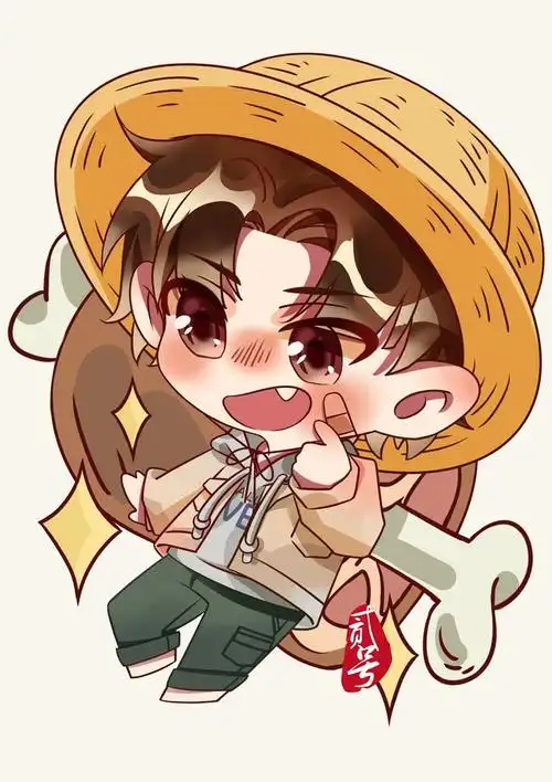 给我姐画的q版王俊凯