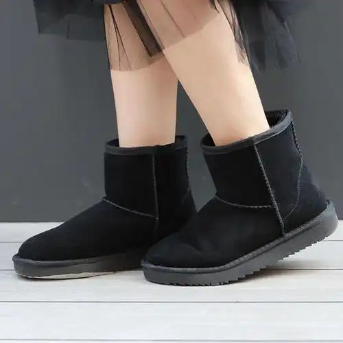 2019冬季新款基础爆款雪地靴加厚加绒保暖不捂脚雪地靴