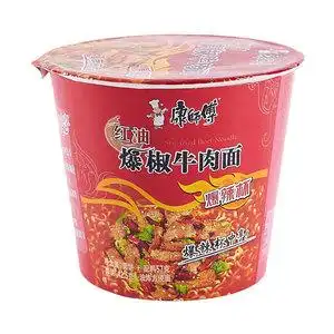 康师傅爆椒牛肉杯面