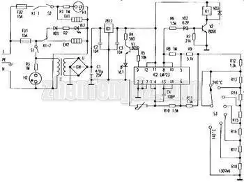 电饼铛的电路图,最好清楚点的