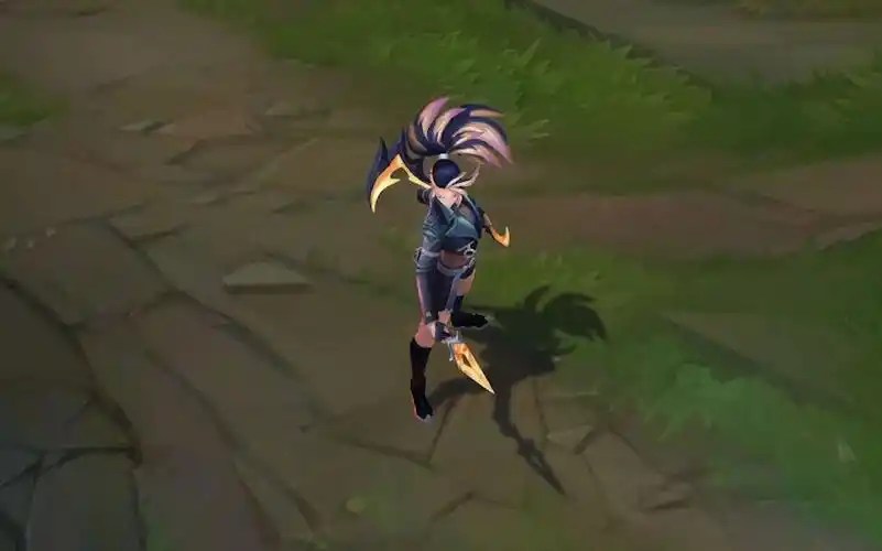 kdaallout阿卡丽baddest黑礼服炫彩皮肤预览