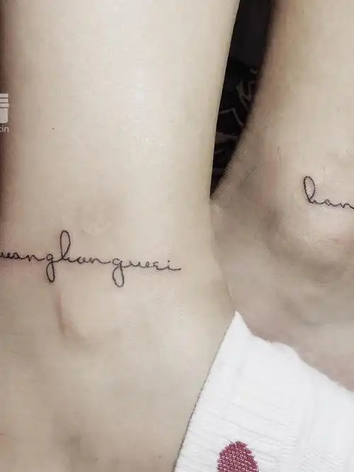 情侣英文名字_纹身图案手稿图片_胖花的纹身作品集