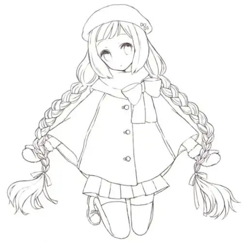 初学者动漫女生图片简笔画图片大全卡通动漫女生简笔画简笔画卡通女生
