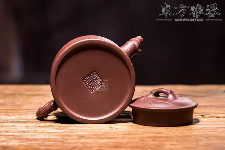 东方雅器合作紫砂艺人刘海涛 竹段>紫砂壶详情_泥料: 紫泥_容量: 160