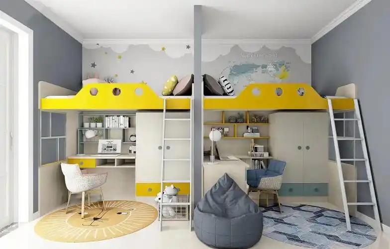 家有一儿一女却只有一间儿童房?这样设计,同住不尴尬!