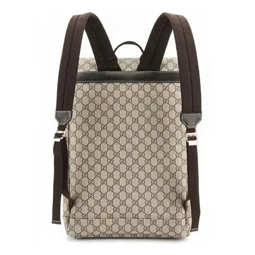 【包邮包税】gucci/古驰 男士pvc双g花纹大号双肩背包246898 kgdkn