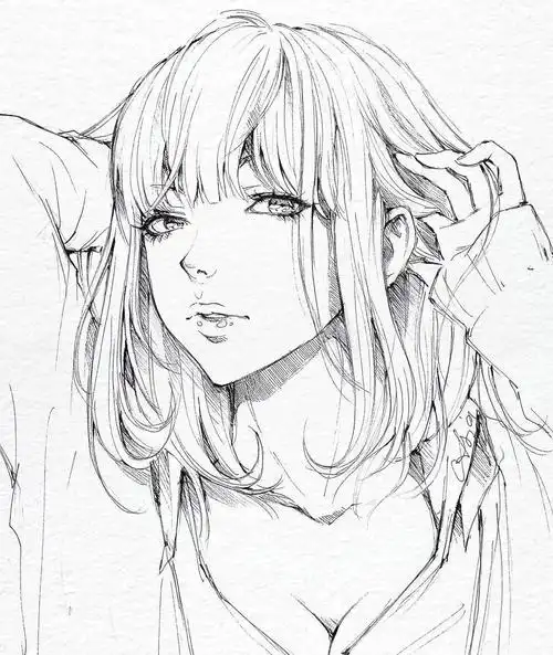 怎么学习画日韩少女线稿?