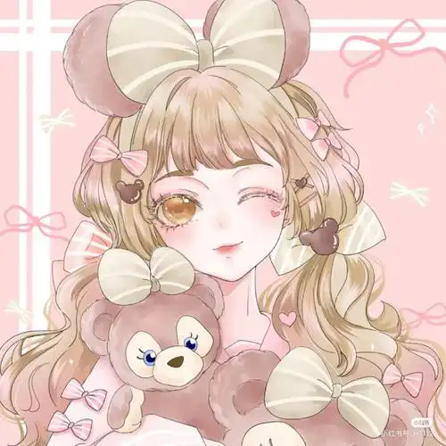 二次元女生头像闺蜜头可爱