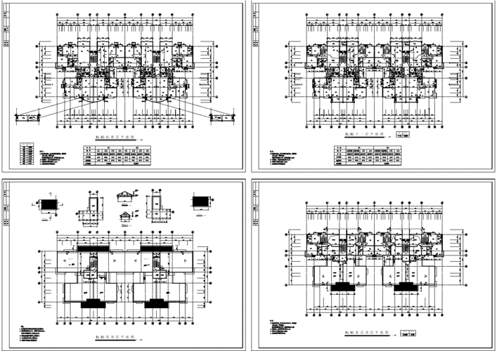 南方某地高层住宅小区建筑施工图(b栋)