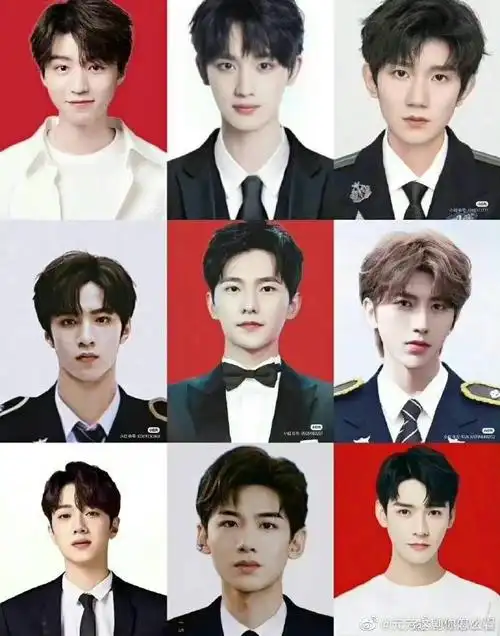 网友制作的内娱男星九宫格