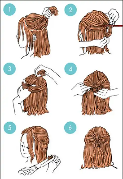 尴尬的中长刘海时期的发型教程