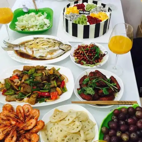 d丁燕丽做的自备生日餐