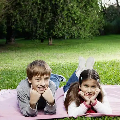 西方人,儿童,两个人,家庭,举,笑,微笑,露齿笑,方