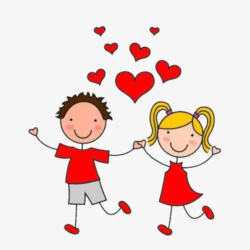 卡通高兴地情侣免抠图png素材下载_高清图片png格式(编号:19302836)