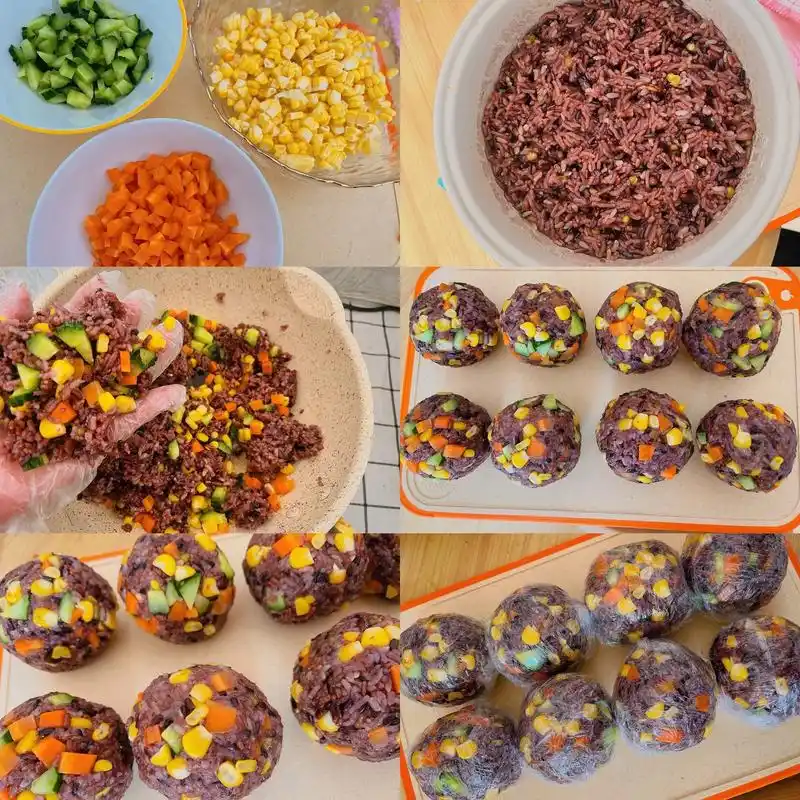 低卡饱腹的饭团.#懒人饭 #低卡低脂餐 第一次做很简单,尝了 - 抖音