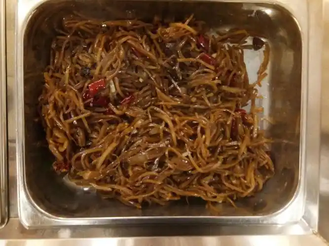 大食堂早餐菜品照片