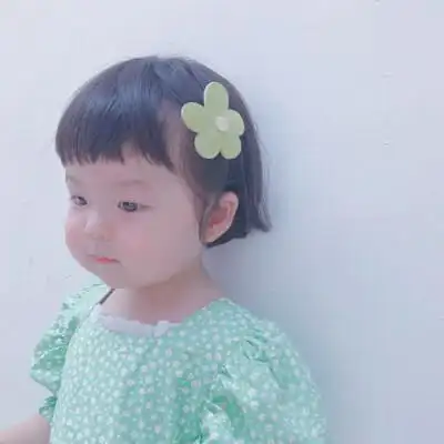 头像丸子头小女生