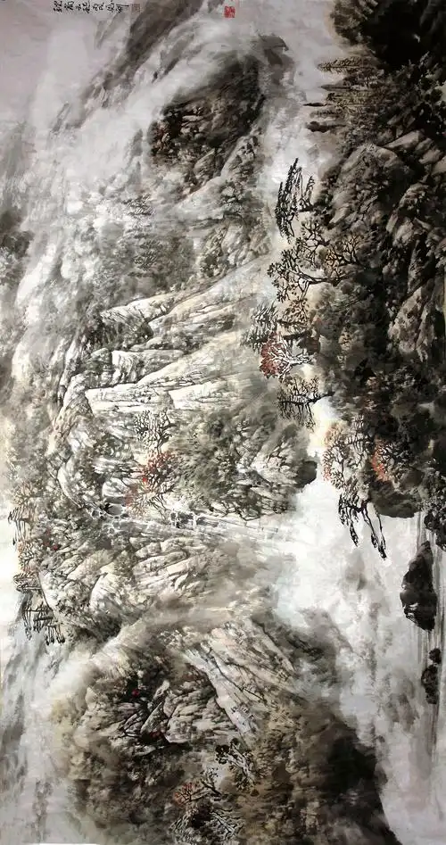 著名北派山水画家师恩钊