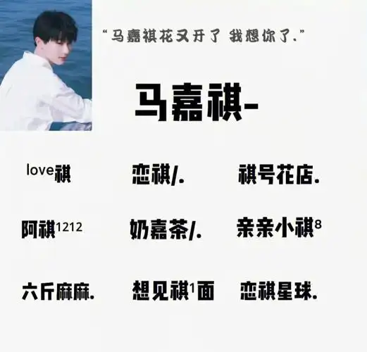 tnt时代少年团粉丝网名