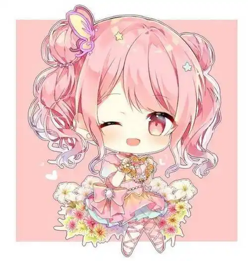 马克笔手绘q版可爱少女萌图一波嗷