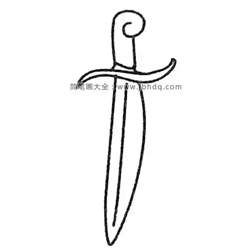 剑的简笔画大全及画法步骤