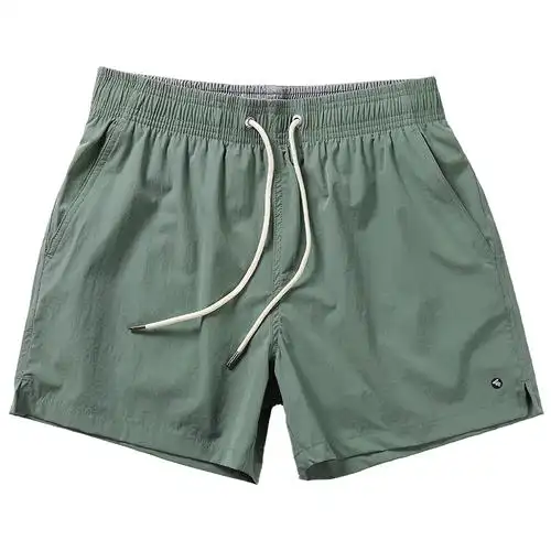 短裤男款纯色沙滩裤全内衬男士运动健身四分裤跑步速干海边游泳裤