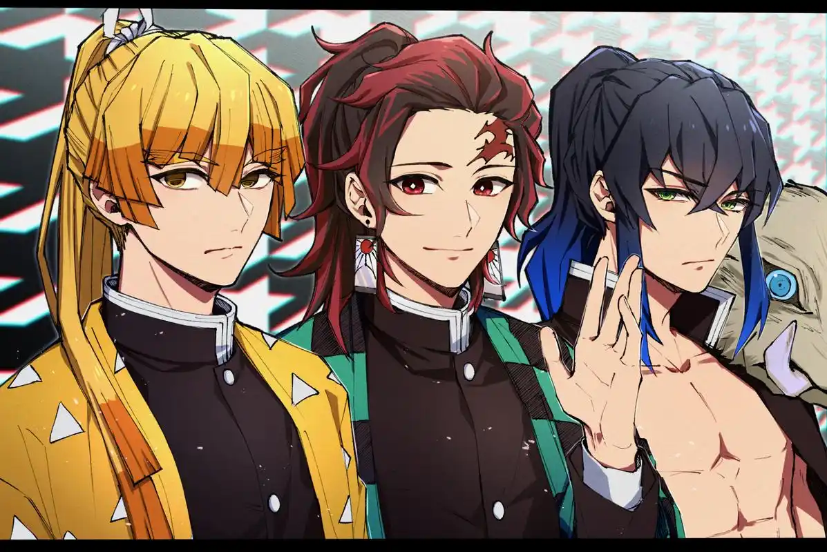 成人后的三小只,都得是柱了吧[三哈] #鬼灭之刃