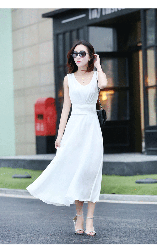 2015夏季新款女装时尚连衣裙韩版修身气质雪纺连衣裙女裙子