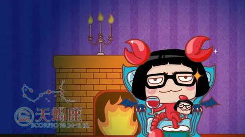 hello菜菜星座之天蝎座壁纸