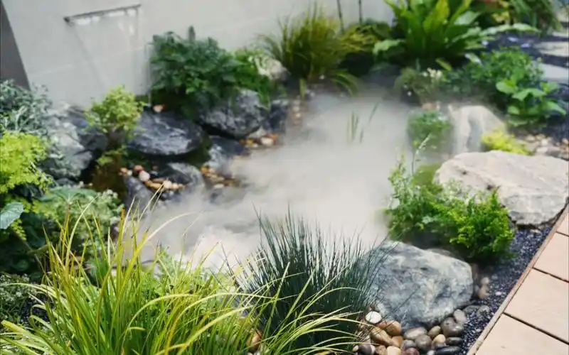 春天到啦把哗啦啦的小溪带回家吧15平庭院造景